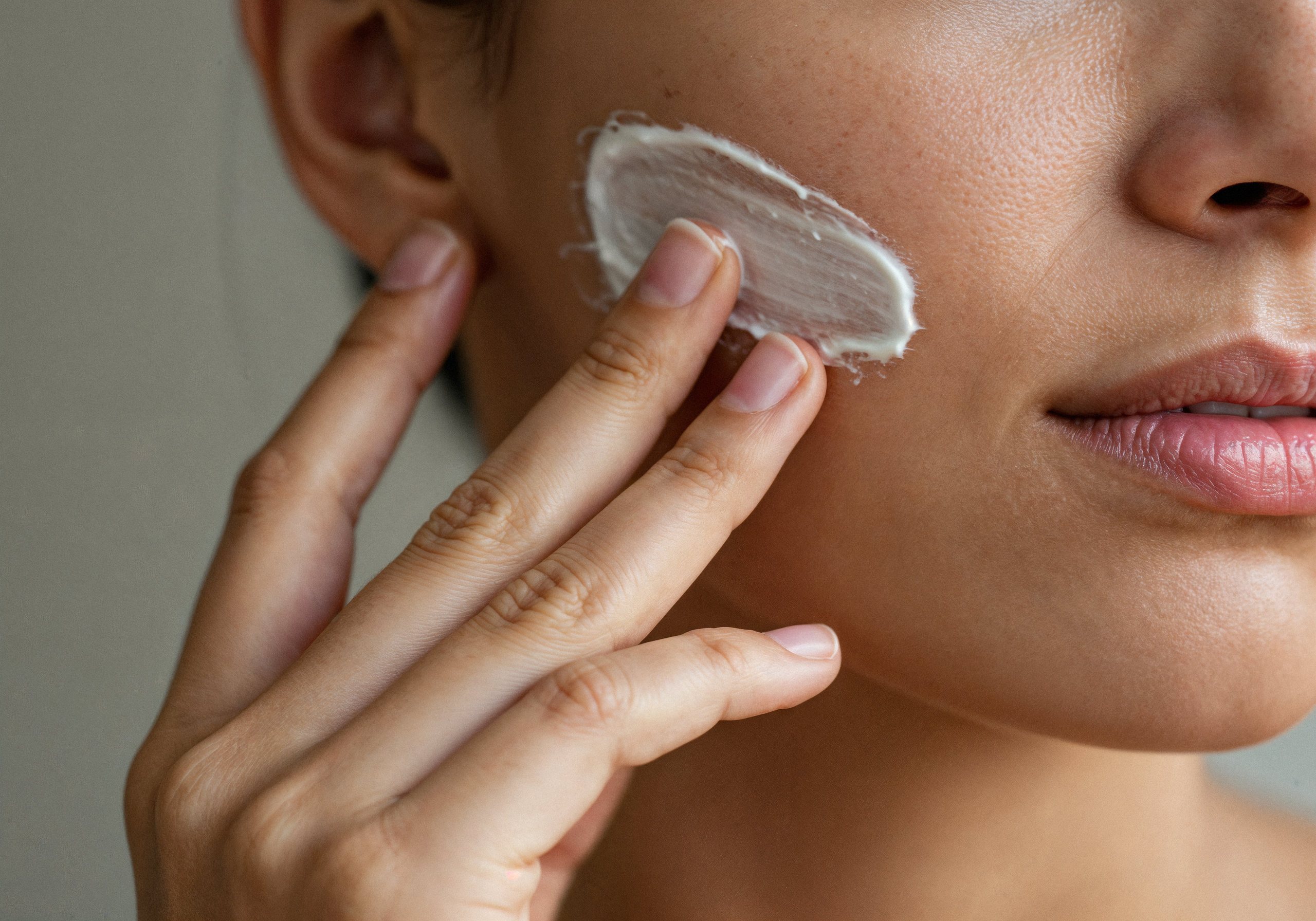 Textura de crema facial