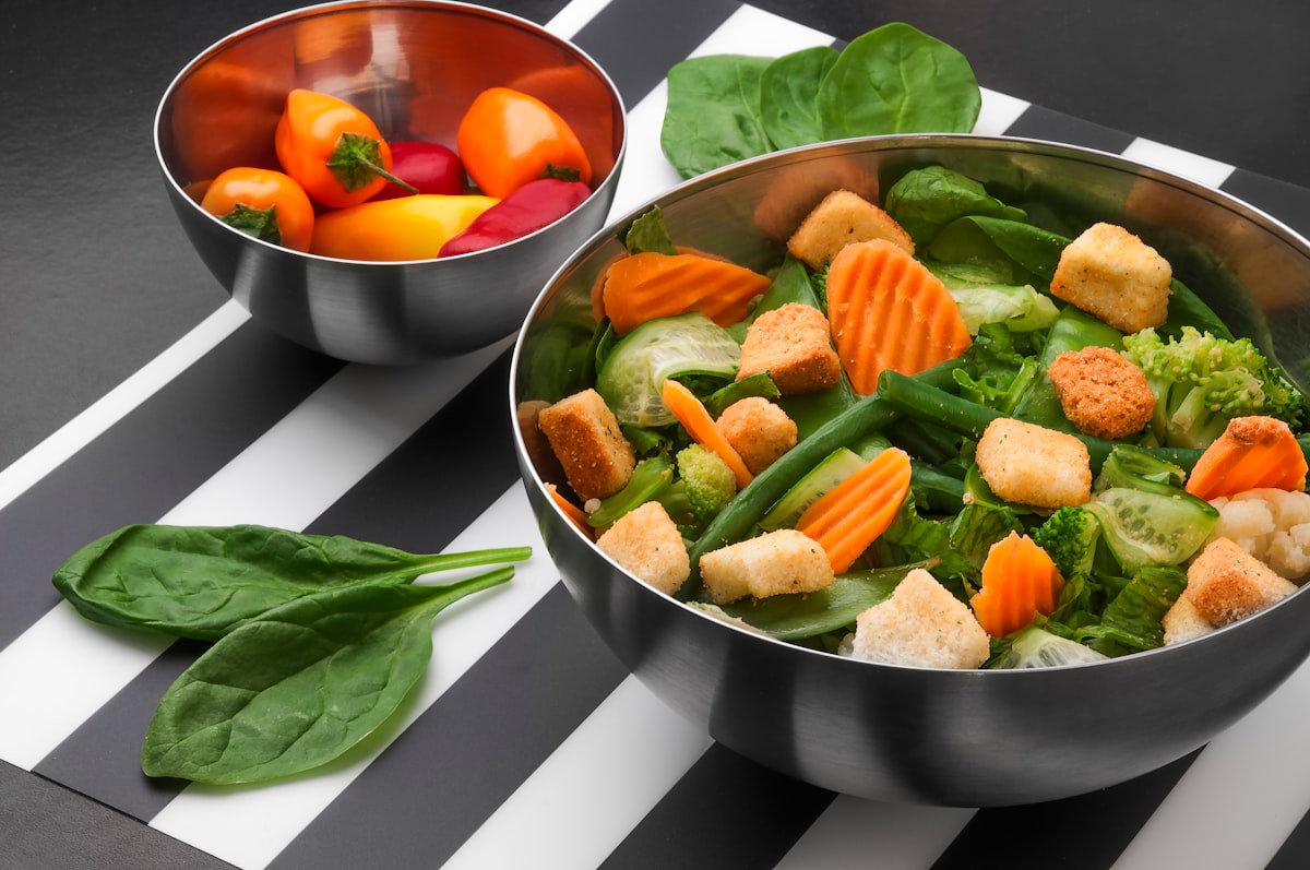 Preparación de comidas saludables en la cocina